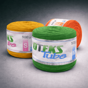 Puuvillane trikoopael OTEKS Tube – erinevad värvid ja suurused 500 g rullides